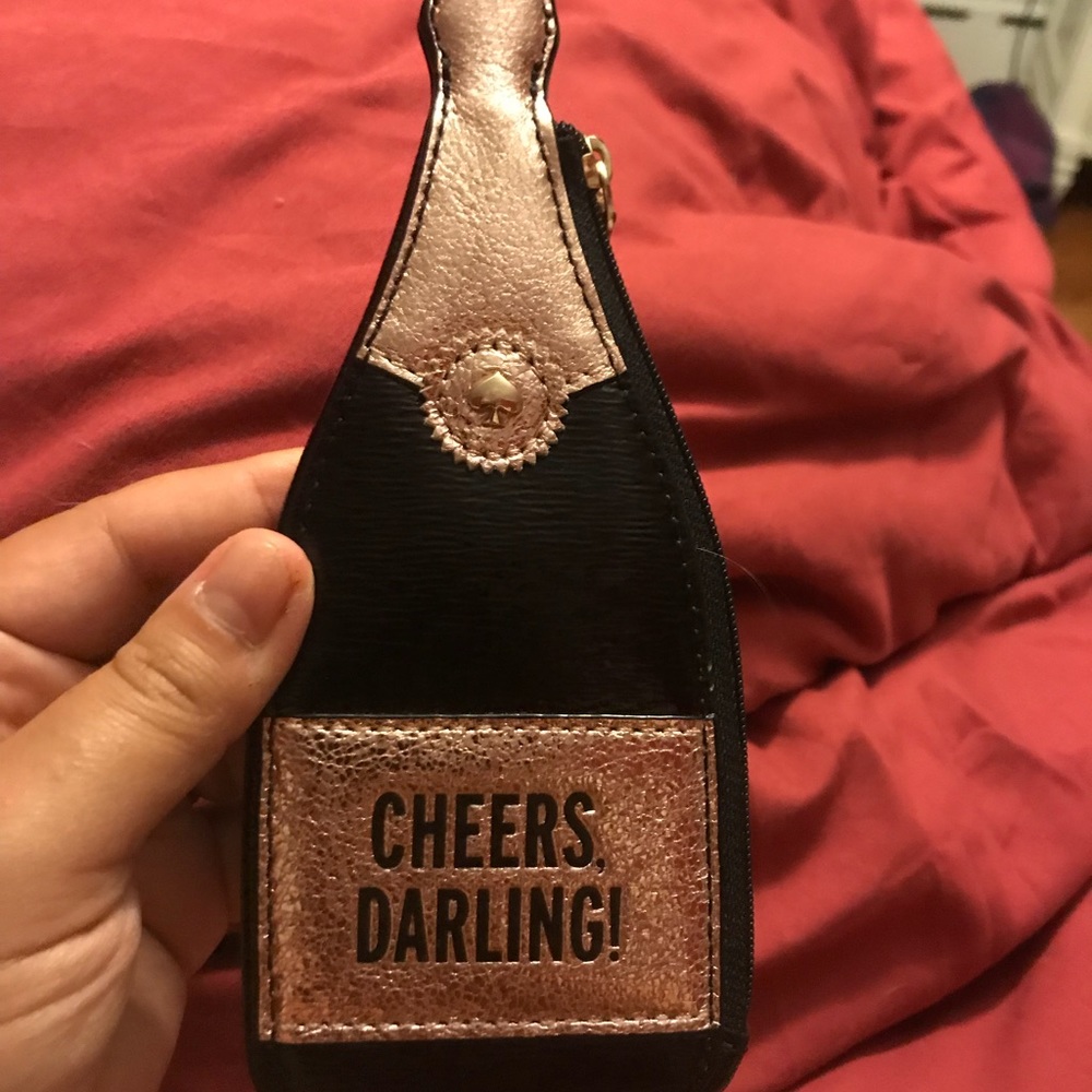 Never used Kate Spade “cheers darling” coin purse